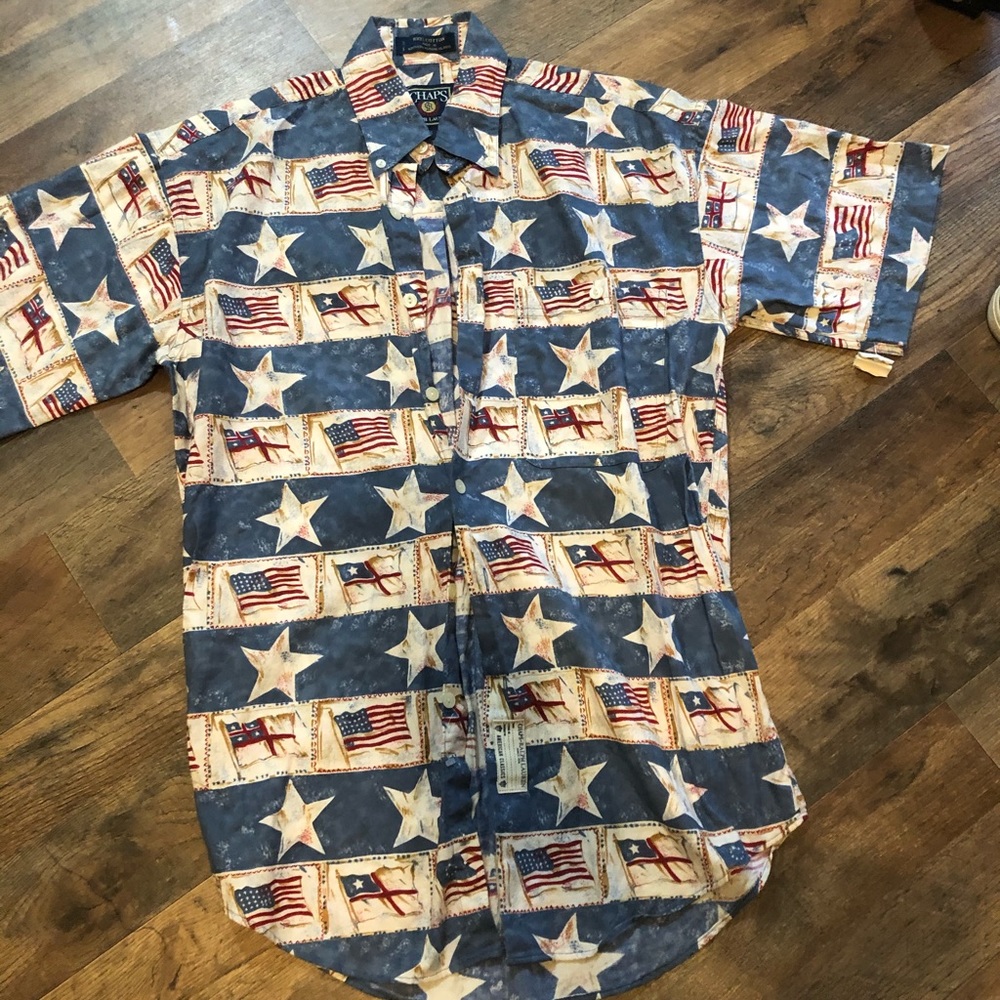 Chaps Ralph Lauren Flag button up